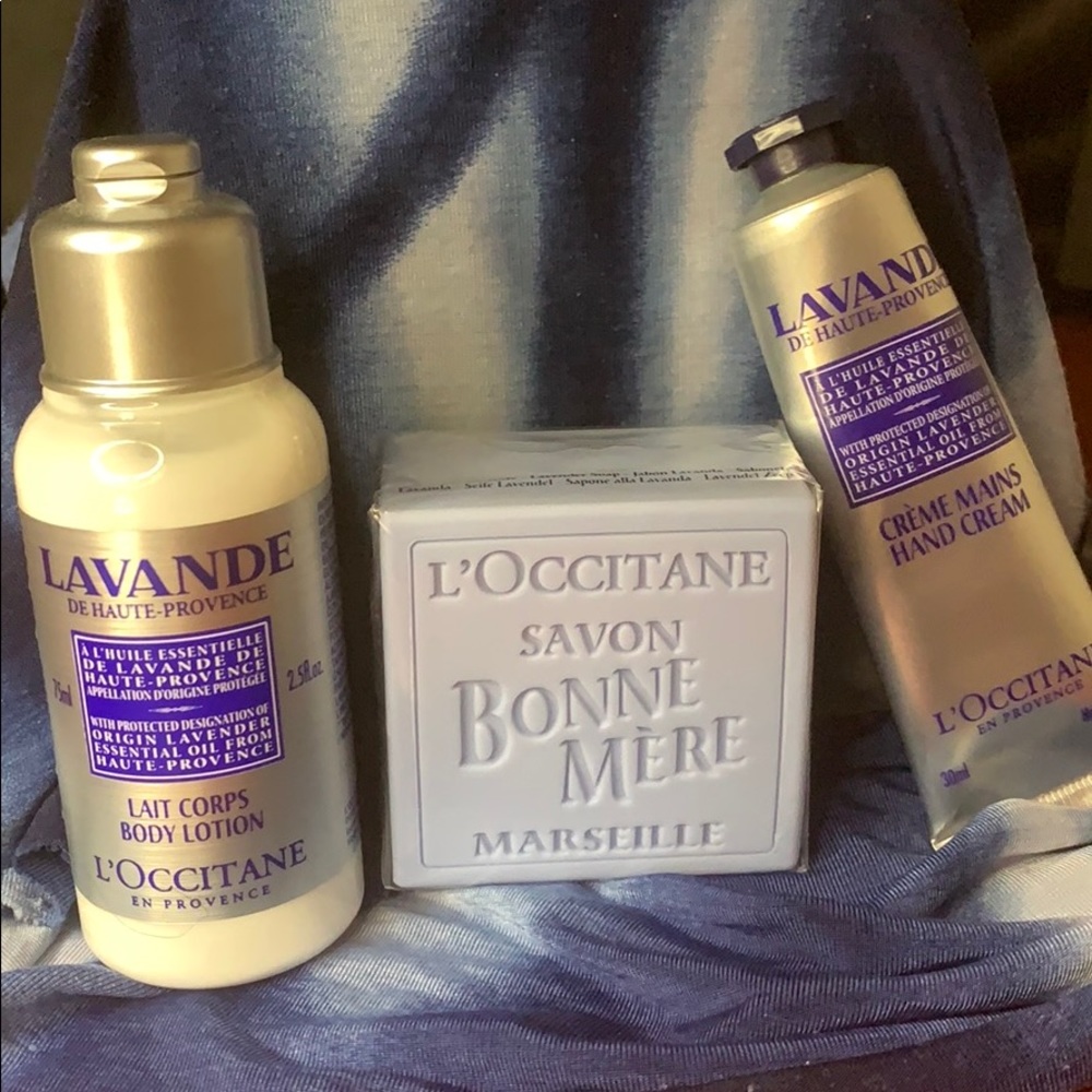 Loccitane en provence soap lotion hand cream set